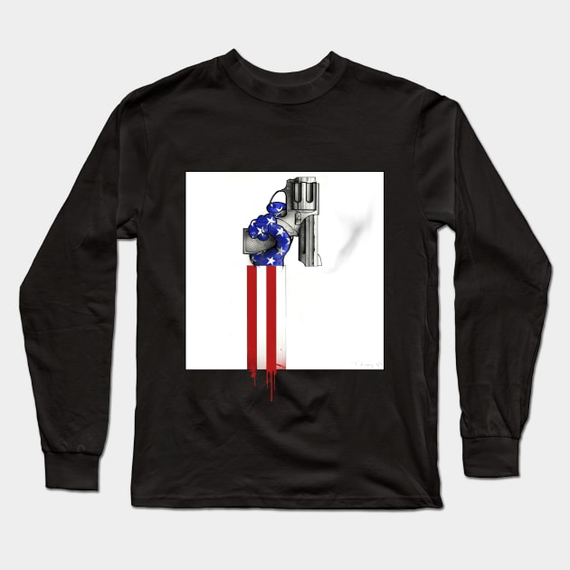 STAR SPANGLED BANGER Long Sleeve T-Shirt by IAN TOVEY ILLUSTRATOR